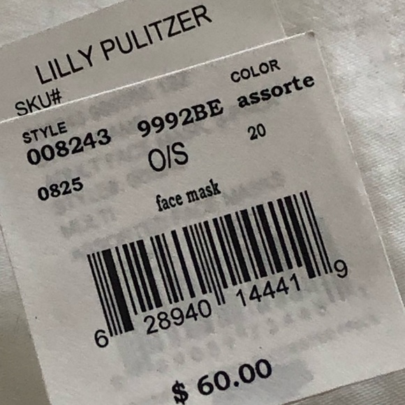 3 Lilly Pulitzer face masks - Picture 6 of 7